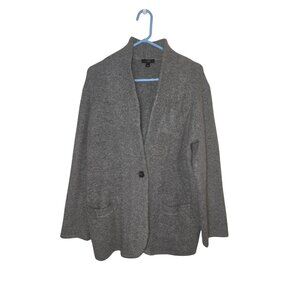 J.Crew Cocoon sweater-blazer grey L‎ Acrylic & Merino Wool Alpaca Cardigan
